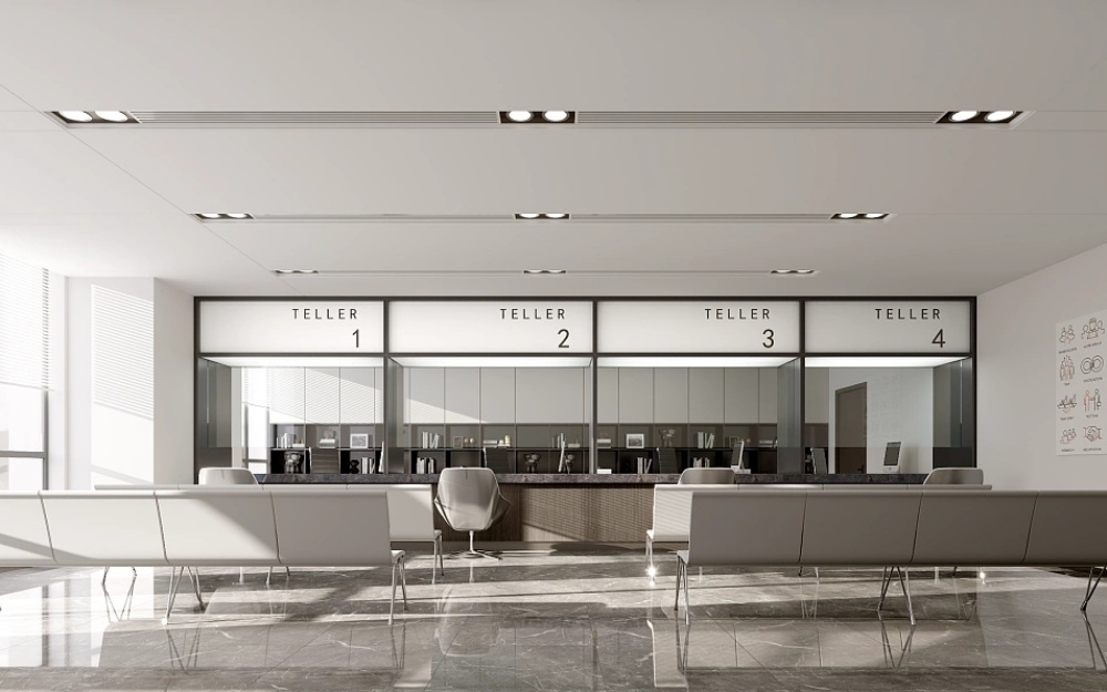 現(xiàn)代黑白灰簡約辦公室裝修設(shè)計(jì)